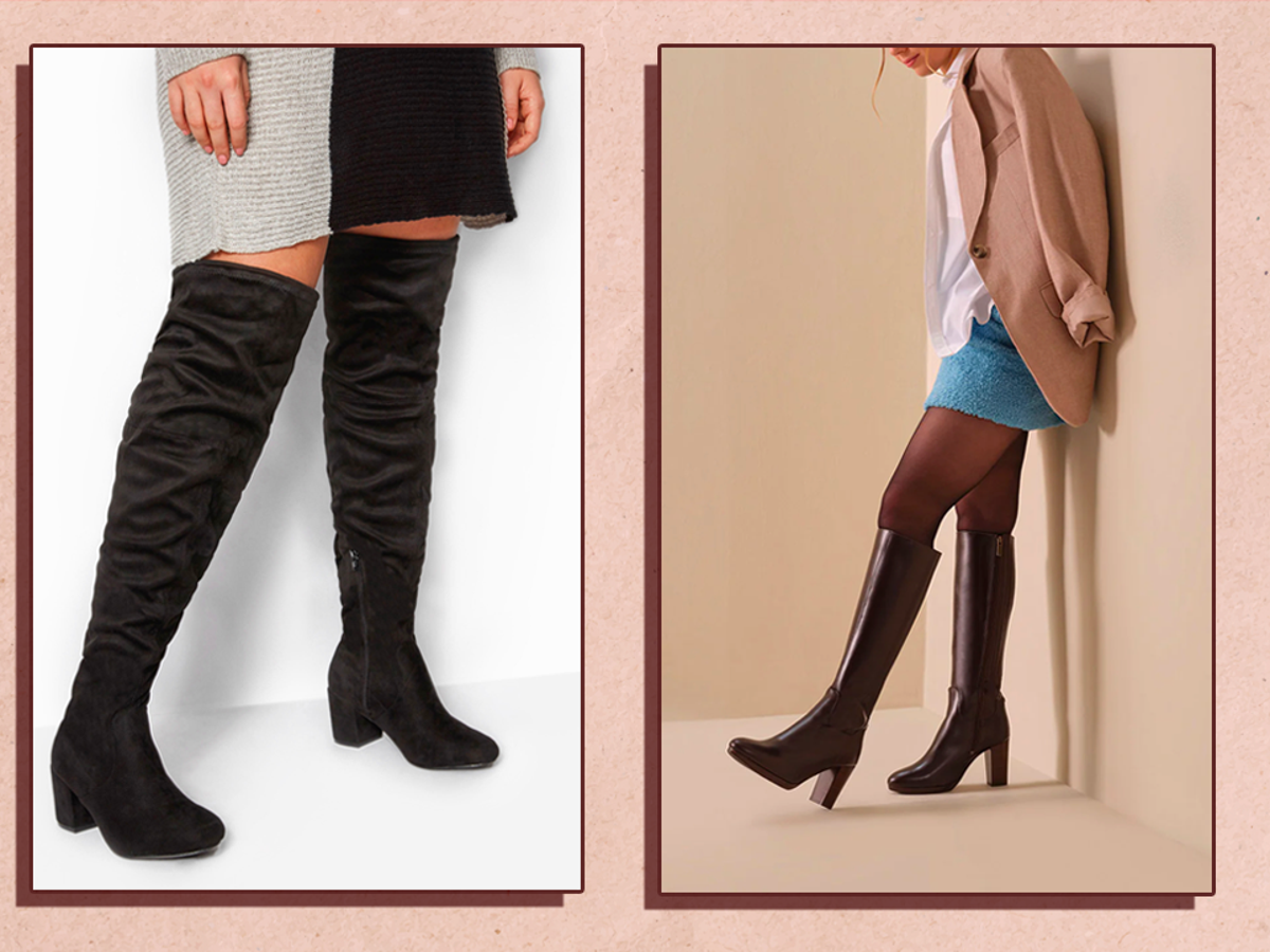 Best knee high boots for big calves best sale